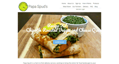 Desktop Screenshot of papaspuds.com