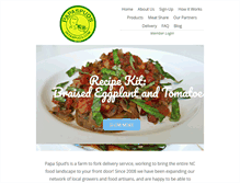 Tablet Screenshot of papaspuds.com
